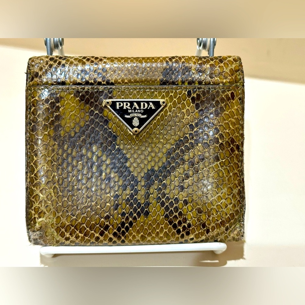 Prada Brown Python Wallet